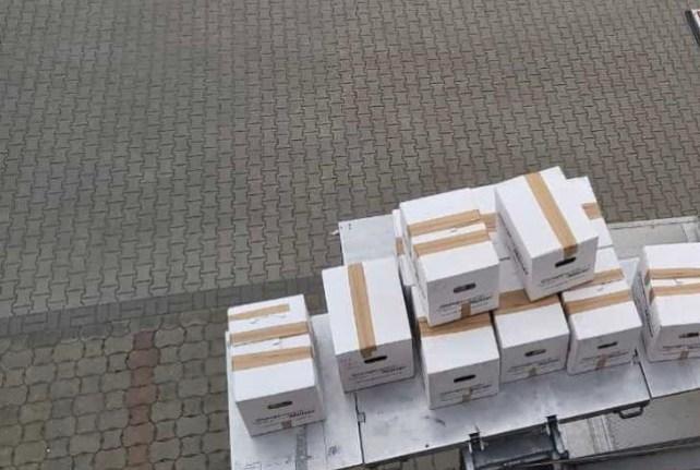 Behördenumzug in Lichtentanne mit einem Möbellift